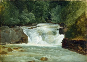 Vízesés Felső-Bajorországban, 1830